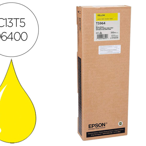 TINTEIRO EPSON GF STYLUS PHOTO 7900/9900 AMARELO