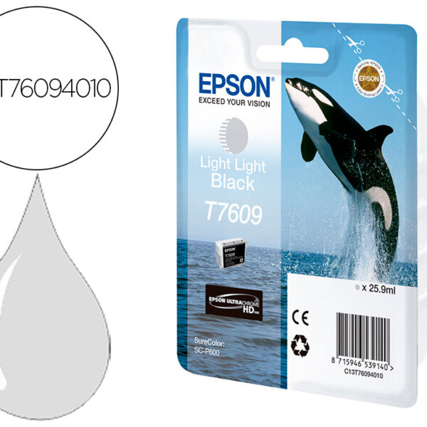 TINTEIRO EPSON SURECOLOR SC-P600 CINZA CLARO