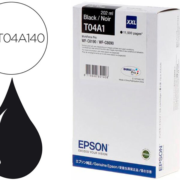 TINTEIRO EPSON WF-C8190 / WF-C8690 XXL PRETO