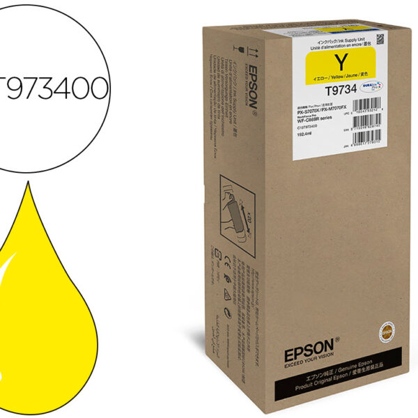 TINTEIRO EPSON WORKFORCE PRO WF-C869R AMARELO XL INK SUPPLY UNIT