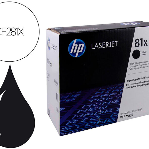 TONER HP CF281X PRETO /15.000 PAGINAS/M605 M606 M630