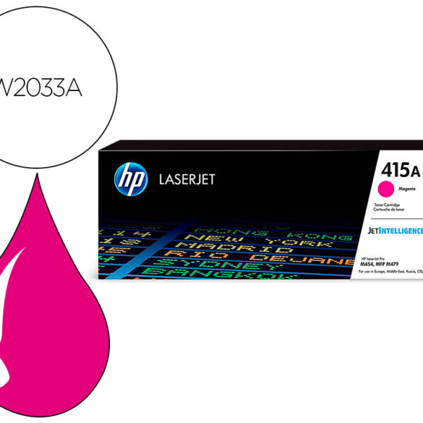 TONER HP 415A PARA HP COLOR LASERJET PRO M454 MFP M479 MAGENTA 2100P