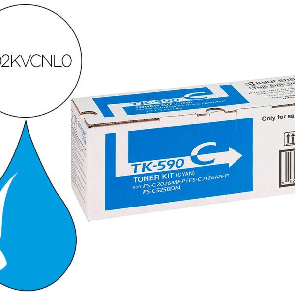 TONER KYOCERA TK590C FSC2026 /2126 /2526 /5250 CIAN