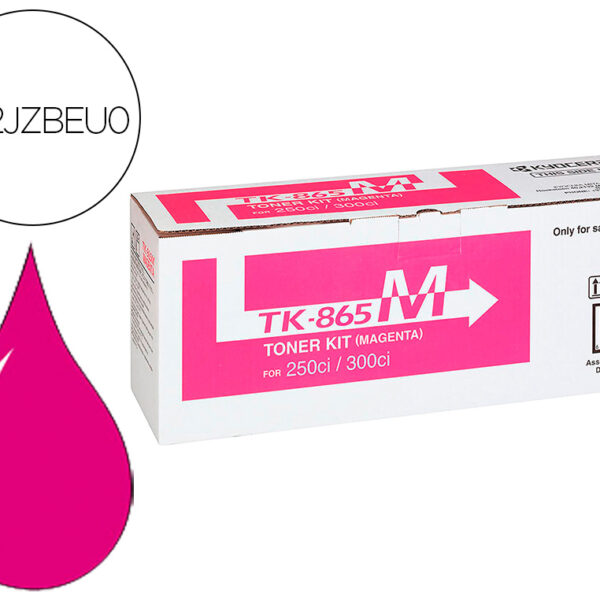 TONER KYOCERA -MITA COPIADORA TASKALFA 250CI/300CI MAGENTA TK865M 12.000 PAGINAS
