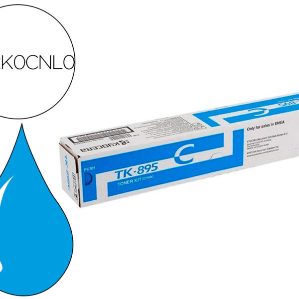 TONER KYOCERA -MITA TK895C FSC-8020MCP / 8025MCP / C8520 / C8525 LASER CIAN TK895C