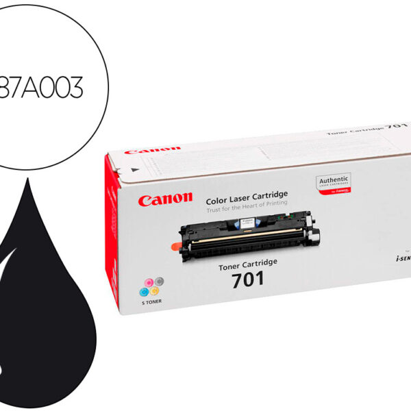 TONER CANON 701BK LBP5200 MF8100 MF8180 PRETO