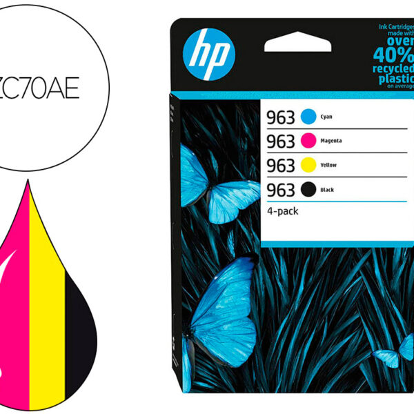 TONER HP LASER 963-6ZC70AE MULTIPACK PRETO / CIAN / MAGENTA / AMARELO