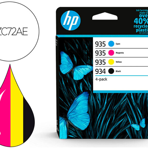 TONER HP 934/935 Y 6ZC72AE MULTI PACK PRETO / CIAN / MAGENTA / AMARELO