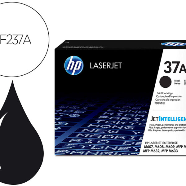 TONER HP LASER 37A CF237A PRETO 11000 PAGINAS