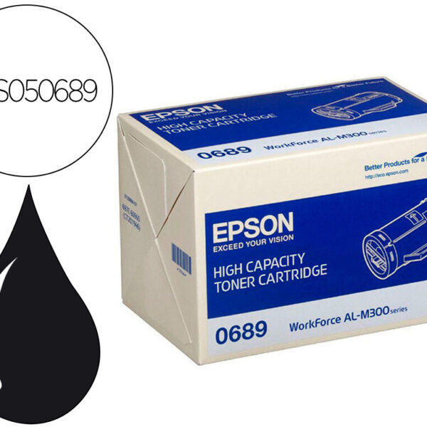 TINTEIRO EPSON S050689 AL-M300DN PRETO 10000 PAGINAS