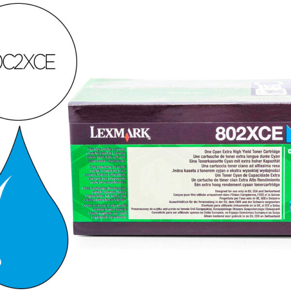 TONER LASER LEXMARK 80C2XCECIAN 4000 PAGINASH