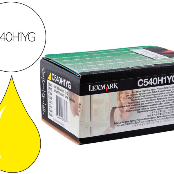 TONER LASER LEXMARK C540H1YG AMARELO C540/ 2000 PAGINAS