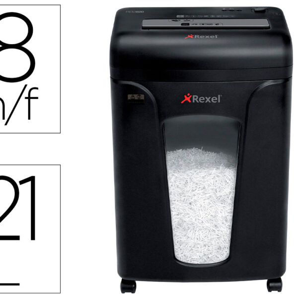 DESTRUIDORA DE DOCUMENTOS REXEL MERCURY REM820 CAPACIDADE 8 FOLHAS MICRO CORTE DESTROI AGRAFES CLIPS CARTOES E CD