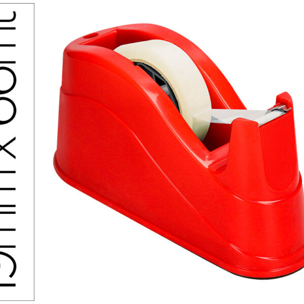 DESENROLADOR DE SECRETARIA Q-CONNECT PLASTICO PARA FITAS DE 66 MT COR VERMELHO 220X100X70 MM