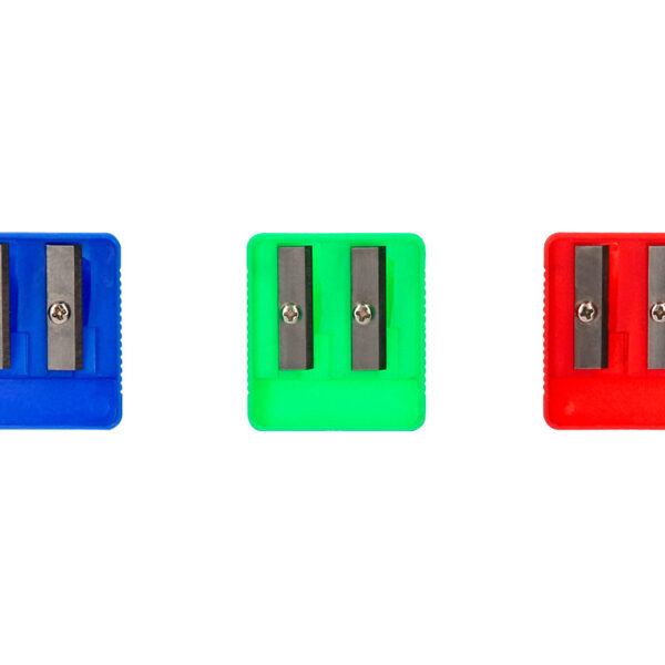 APARA LAPIS LIDERPAPEL PLASTICO 2 USOS CORES SORTIDAS