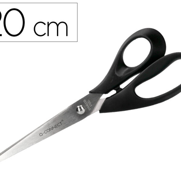 TESOURA PARA ESCRITORIO Q-CONNECT BLISTER 1- 8'' ( 200 MM)