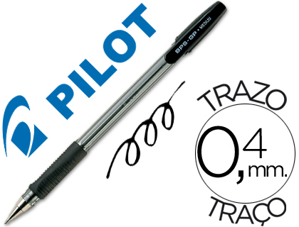 ESFEROGRAFICA PILOT BPS-GP PRETO -COM GRIP-TINTA BASE DE OLEO -COM TAMPA