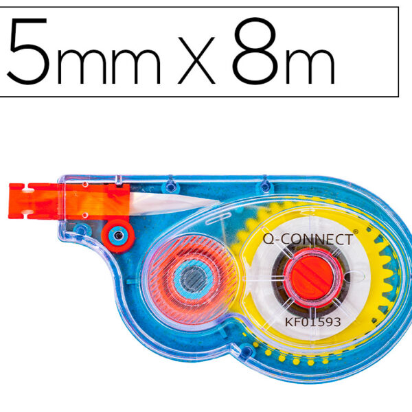 CORRETOR FITA BRANCA Q-CONNECT 5 MM X 8 MT EM BLISTER