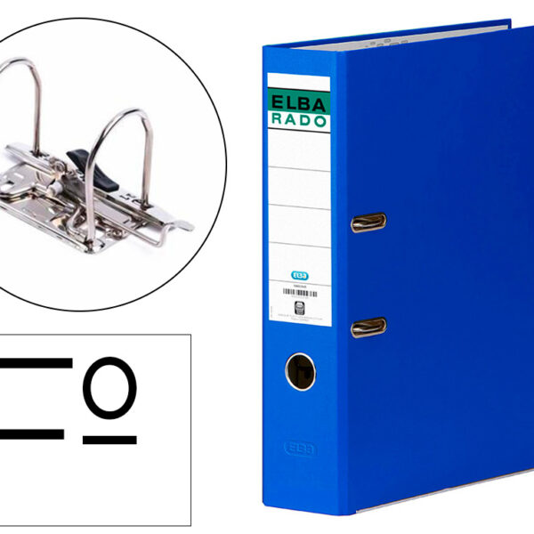 PASTA DE ARQUIVO ELBA FOLIO, LOMBADA 75 MM, AZUL