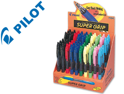ESFEROGRAFICA PILOT SUPER GRIP EXPOSITOR 60 UNIDADES