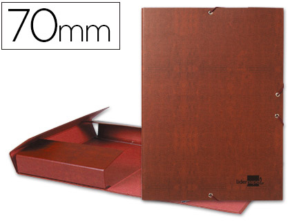 PASTA DE PROJETOS LIDERPAPEL LOMBADA 70MM EM COURO