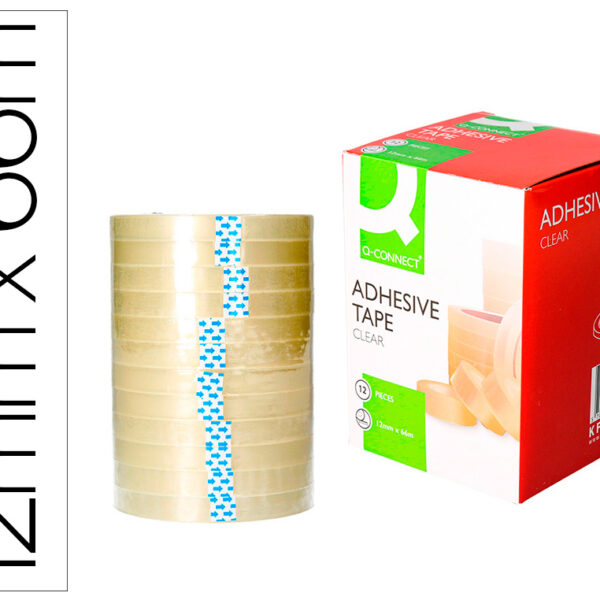 FITA ADESIVA Q-CONNECT 66 MT X 12 MM