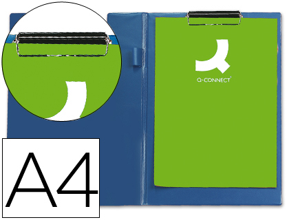 PORTA NOTAS Q-CONNECT COM MOLA MINICLIP DIN A4 AZUL