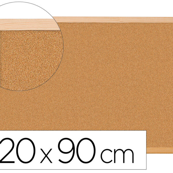 QUADRO DE CORTICA Q-CONNECT COM CAIXILHO EM MADEIRA 120 X 90 CM