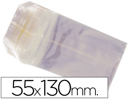 SACO CELOFANE 55X130MM PACK 100