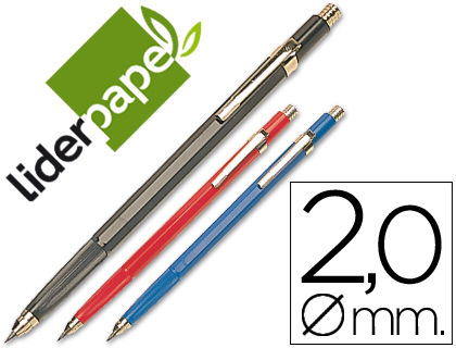 LAPISEIRA LIDERPAPEL RETRATIL COM CLIP 2MM CORES SORTIDAS