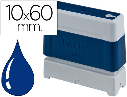 CARIMBO AUTOMATICO BROTHER 10 MM X 60 MM AZUL