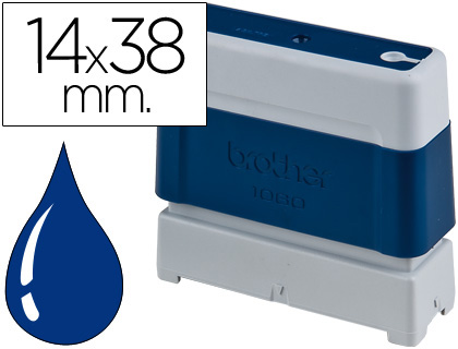 CARIMBO AUTOMATICO BROTHER 14 MM X 38 MM AZUL