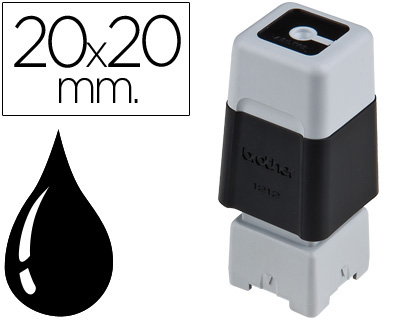 CARIMBO AUTOMATICO BROTHER 20 MM X 20 MM PRETO