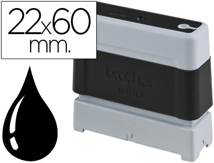 CARIMBO AUTOMATICO BROTHER 22 MM X 60 MM PRETO