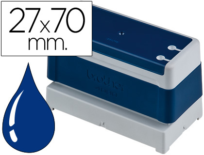 CARIMBO AUTOMATICO BROTHER 27 MM X 70 MM AZUL