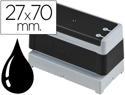CARIMBO AUTOMATICO BROTHER 27 MM X 70 MM PRETO