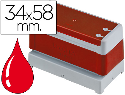 CARIMBO AUTOMATICO BROTHER 34 MM X 58 MM VERMELHO