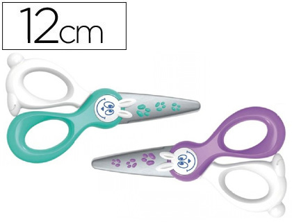 TESOURA ESCOLAR PLAST. KIDI-CUT, SO CORTA PAPEL 120 MM