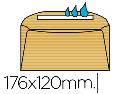 ENVELOPE LIDERPAPEL N.8 COMERCIAL NORMALIZADO CREME 120X176 MM ENGOMADO PACK DE 500 UNIDADES