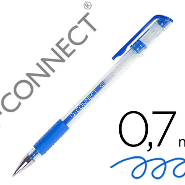 ESFEROGRAFICA Q-CONNECT TINTA GEL AZUL 0,7 MM