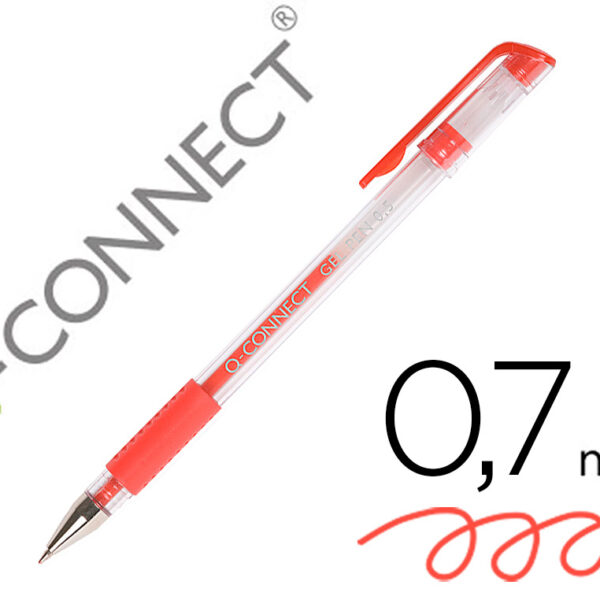 ESFEROGRAFICA Q-CONNECT TINTA GEL VERMELHO 0,7MM