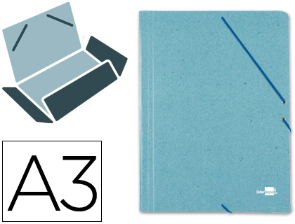 PASTA DE ELASTICOS LIDERPAPEL DIN A3 VERDE