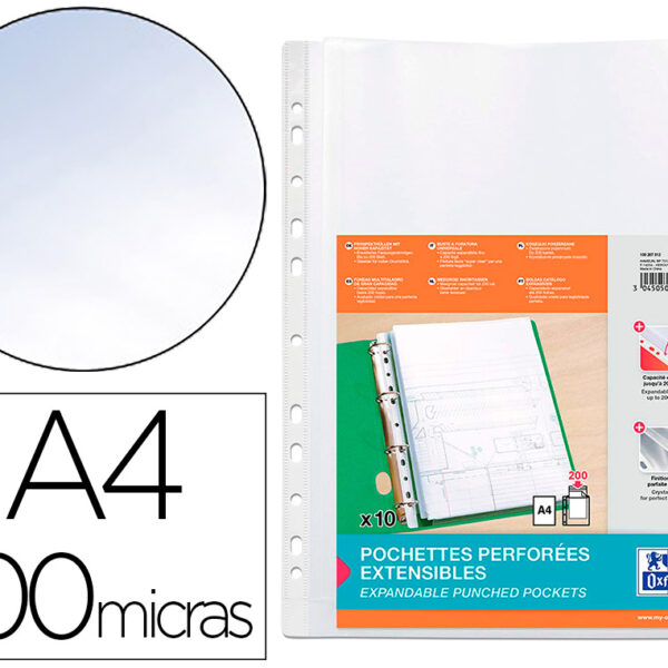 BOLSA CATALOGO/MICA OXFORD COM FOLE DIN A4 200 MICRONS