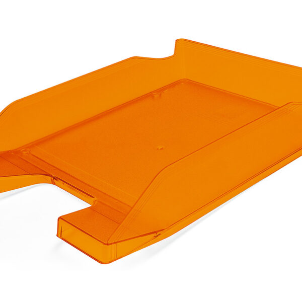 TABULEIRO DE SECRETARIA Q-CONNECT PLASTICO LARANJA TRANSPARENTE