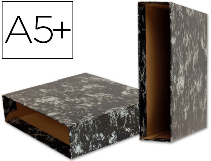 CAIXA PARA PASTA DE ARQUIVO LIDERPAPEL QUARTO GASPEADA PRETA