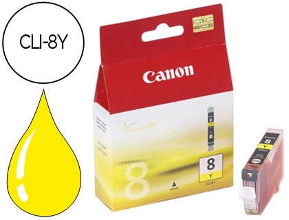 TINTEIRO CANONJ IP3300 4200 5200 5200R 5300 6600D 6700D M P500 530 600 800 810 IX4000 IX5000 PRO9000-AMARELO CLI-8