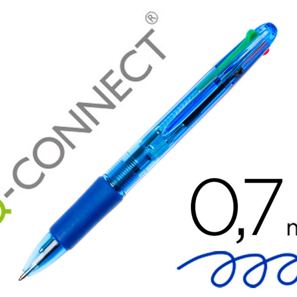 ESFEROGRAFICA Q-CONNECT 4 EM 1, COM AS CORES AZUL PRETO VERDE E VE