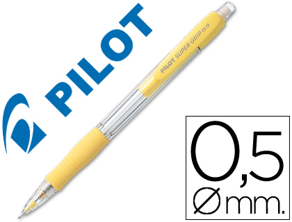 LAPISEIRA PILOT SUPER GRIP AMARELO 0,5 MM COM GRIP