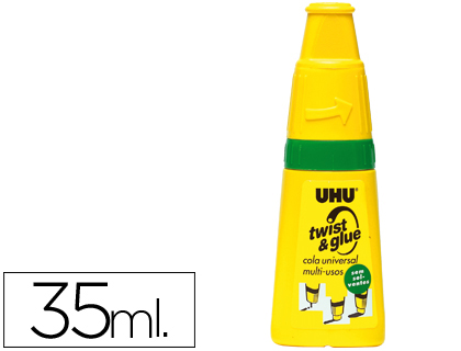COLA UHU TWIST & GLUE SEM SOLVENTES 35 ML