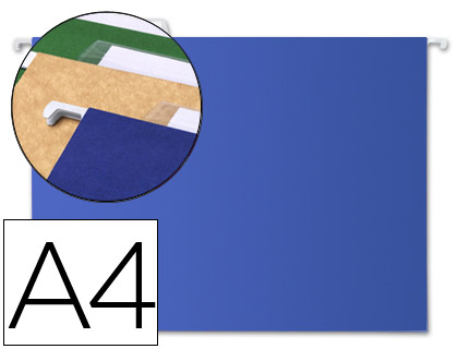 CAPAS DE SUSPENSAO LIDERPAPEL DIN A4 KRAFT AZUL